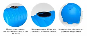 Пластиковая емкость ЭкоПром HR 8000 (Зеленый) 7